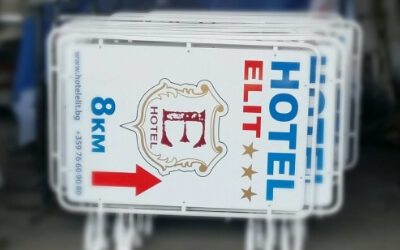 ПРОИЗВОДСТВО И МОНТАЖ НА РЕКЛАМНИ УКАЗАТЕЛНИ ТАБЕЛИ ЗА СТЪЛБ